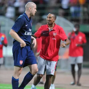 Philippe Senderos and Gael Clichy Print, Arsenal Players in Action Philippe Senderos and Gael Clichy Print, Arsenal Players in Action