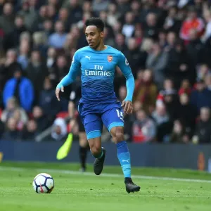 Pierre-Emerick Aubameyang Faces Manchester United: Premier League Showdown (Manchester United v Arsenal 2017-18) Pierre-Emerick Aubameyang Faces Manchester United: Premier League Showdown (Manchester United v Arsenal 2017-18)