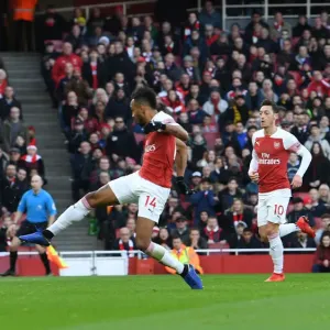 Pierre-Emerick Aubameyang Print, Premier League 2018-19 Goal Pierre-Emerick Aubameyang Print, Premier League 2018-19 Goal