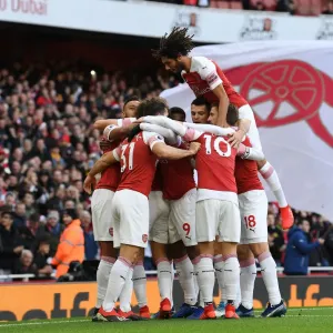 Pierre-Emerick Aubameyang Print (Arsenal v Burnley 2018-19) Pierre-Emerick Aubameyang Print (Arsenal v Burnley 2018-19)