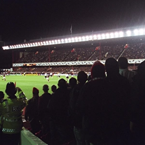 The Police watch the match, photographed from the South West corner