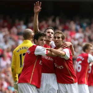 Print of a 2007 Premier League match at the Emirates Stadium