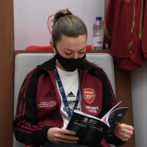 Print of Arsenal Women vs. Chelsea Women at Wembley Stadium Print of Arsenal Women vs. Chelsea Women at Wembley Stadium