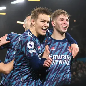 Print of Emile Smith Rowe and Martin Odegaard Celebration