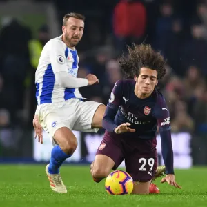Print of Guendouzi Tripped by Murray in Premier League Match
