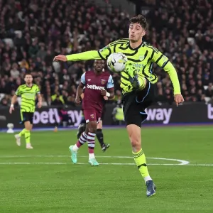 Print of Kai Havertz in Action Against West Ham Print of Kai Havertz in Action Against West Ham