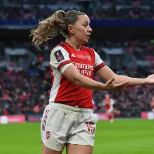 Print of Katie McCabe in action at the 2021 FA Women's Cup Final Print of Katie McCabe in action at the 2021 FA Women's Cup Final