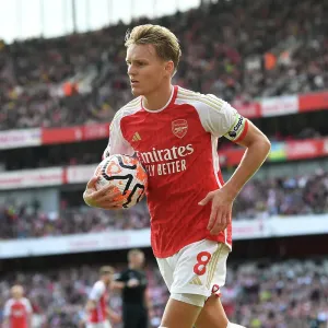 Print of Martin Odegaard at Emirates Stadium