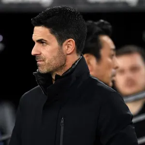 Print of Mikel Arteta at London Stadium Print of Mikel Arteta at London Stadium