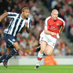 Print of Philippe Senderos in action for Arsenal Print of Philippe Senderos in action for Arsenal