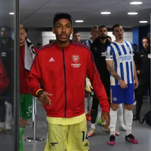 Print of Pierre-Emerick Aubameyang Preparing for Match Print of Pierre-Emerick Aubameyang Preparing for Match