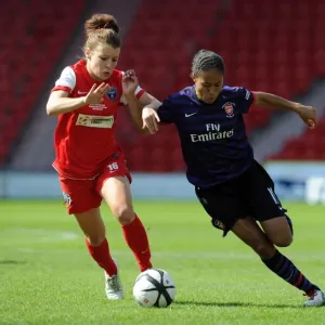 Print of Rachel Yankey in action for Arsenal Ladies against Bristol Print of Rachel Yankey in action for Arsenal Ladies against Bristol