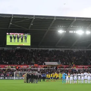 Print of Swansea vs Arsenal Premier League match at Liberty Stadium Print of Swansea vs Arsenal Premier League match at Liberty Stadium