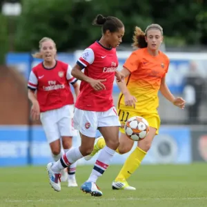 Rachel Yankey (Arsenal) Alexia Putellas (Barcelona). Arsenal Ladies 4: 0 Barcelona