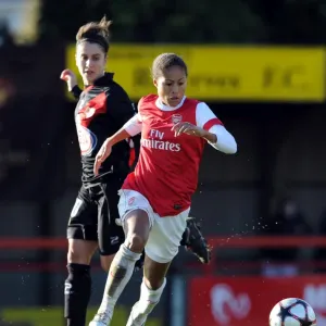 Rachel Yankey (Arsenal) Cristina Vega (Rayo). Arsenal Ladies 4: 1 Rayo Vallecano Rachel Yankey (Arsenal) Cristina Vega (Rayo). Arsenal Ladies 4: 1 Rayo Vallecano
