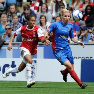 Rachel Yankey (Arsenal) Grace McCatty (Bristol). Arsenal Ladies 2: 0 Bristol Academy Rachel Yankey (Arsenal) Grace McCatty (Bristol). Arsenal Ladies 2: 0 Bristol Academy