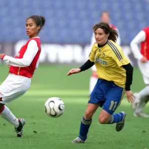 Rachel Yankey (Arsenal) Mia Birkehoj Olsen (Brondby) Rachel Yankey (Arsenal) Mia Birkehoj Olsen (Brondby)