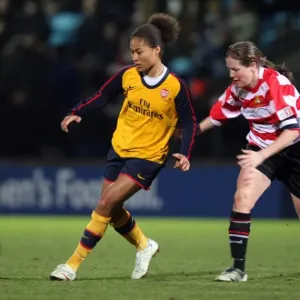Rachel Yankey (Arsenal) Vicki Exley (Doncaster) Rachel Yankey (Arsenal) Vicki Exley (Doncaster)