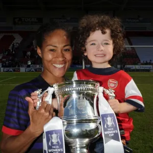Rachel Yankey with FA Cup Print Rachel Yankey with FA Cup Print