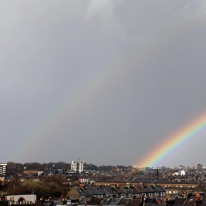 A Rainbow over Arsenal: Highbury's Majestic Moment