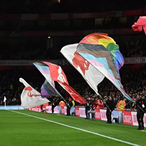 Rainbow Flag Flies High: Arsenal vs. Wolverhampton Wanderers at Emirates Stadium