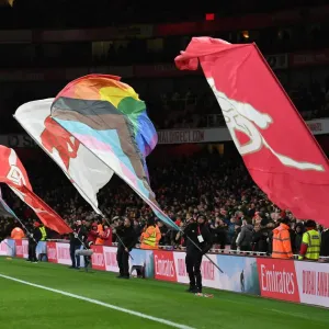 Rainbow Flag Flies High: Arsenal vs. Wolverhampton Wanderers at Emirates Stadium