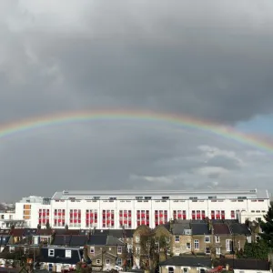 A Rainbow over Highbury Square photgraphed from Highbury House. 26 / 3 / 10