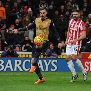Ramsey in Action: Arsenal vs Stoke City, Premier League 2015-16