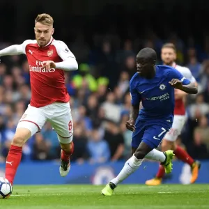 Ramsey Outmaneuvers Kante: Intense Battle Between Chelsea and Arsenal, Premier League 2017-18 Ramsey Outmaneuvers Kante: Intense Battle Between Chelsea and Arsenal, Premier League 2017-18