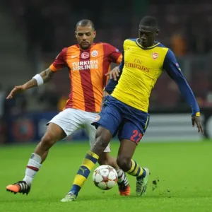 Ramsey Outmaneuvers Melo: Arsenal vs. Galatasaray, UEFA Champions League, Istanbul, 2014 Ramsey Outmaneuvers Melo: Arsenal vs. Galatasaray, UEFA Champions League, Istanbul, 2014