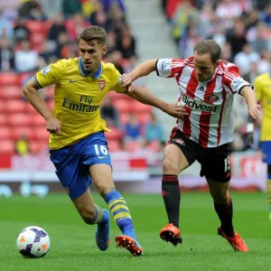 Ramsey Outpaces Vaughan: Sunderland vs. Arsenal, 2013-14 Premier League Ramsey Outpaces Vaughan: Sunderland vs. Arsenal, 2013-14 Premier League