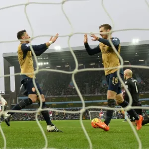 Ramsey and Ozil's Jubilant Moment: Arsenal's Victory over Aston Villa, Premier League 2015-16 Ramsey and Ozil's Jubilant Moment: Arsenal's Victory over Aston Villa, Premier League 2015-16