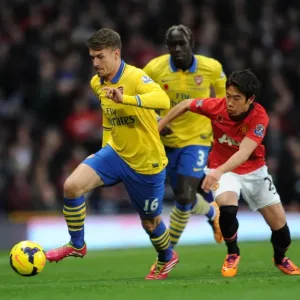 Ramsey Surges Past Kagawa: Manchester United vs. Arsenal, Premier League, 2013 Ramsey Surges Past Kagawa: Manchester United vs. Arsenal, Premier League, 2013