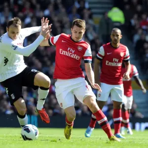 Ramsey vs. Berbatov: Intense Battle in Fulham vs. Arsenal Premier League Clash Ramsey vs. Berbatov: Intense Battle in Fulham vs. Arsenal Premier League Clash