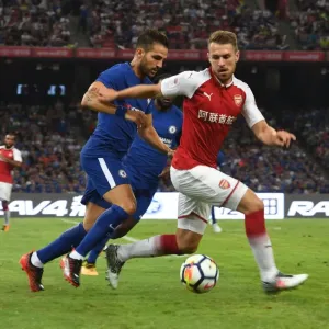 Ramsey vs. Fabregas: A Clash of Arsenal Legends in Beijing's Pre-Season Friendly (Arsenal v Chelsea, 2017)