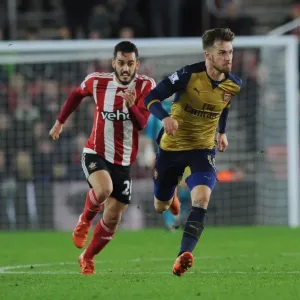 Ramsey vs Juanmi Print, Southampton Stadium 2015 Ramsey vs Juanmi Print, Southampton Stadium 2015