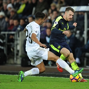 Ramsey vs Naughton: Intense Battle in Swansea City vs Arsenal Premier League Clash