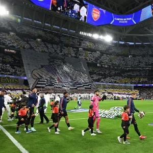 Real Madrid C.F. v Arsenal FC - UEFA Champions League 2024/25 Quarter Final Second Leg Real Madrid C.F. v Arsenal FC - UEFA Champions League 2024/25 Quarter Final Second Leg