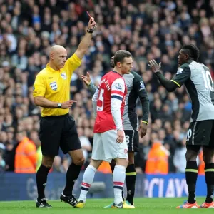 Red Card Drama: Adebayor Dismissed as Arsenal Face Tottenham in Premier League Clash Red Card Drama: Adebayor Dismissed as Arsenal Face Tottenham in Premier League Clash
