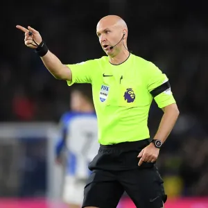 Referee Anthony Taylor Overssees Tense Brighton vs. Arsenal Premier League Clash, 2022-23