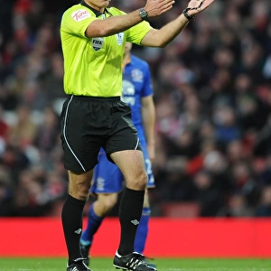 Referee Howard Webb Overssees Arsenal vs. Everton Clash in Premier League (2011-12)