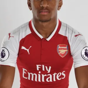 Reiss Nelson bei der ersten Mannschaft von Arsenal in einer Fotocall-Sitzung 2017/18