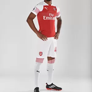 Reiss Nelson at Arsenal's 2018/19 First Team Photo Call