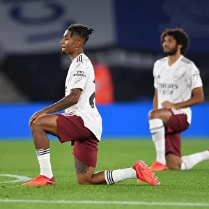 Reiss Nelson Kneels: Leicester City vs Arsenal in Carabao Cup Third Round