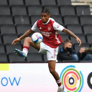 Reiss Nelson Print, MK Dons vs Arsenal Pre-Season 2020