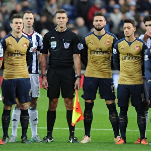 Respect for France: Arsenal and West Bromwich Albion Players Unite Before Premier League Match (November 2015)