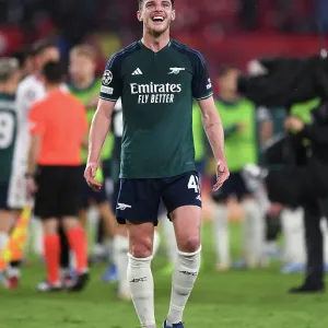 Rice's Emotional Moment: Arsenal's Battle in Champions League Group B vs. Sevilla Rice's Emotional Moment: Arsenal's Battle in Champions League Group B vs. Sevilla