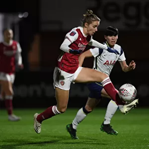 Rivalry Unleashed: Miedema vs. Neville in Empty Arsenal Stands - FA Cup Clash Between Arsenal and Tottenham Women