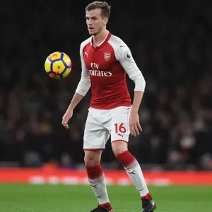 Rob Holding in Action: Arsenal vs. Chelsea, Premier League 2017-18