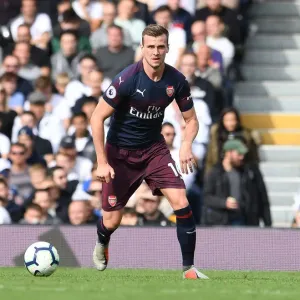 Rob Holding in Action: Arsenal vs. Fulham, Premier League 2018-19